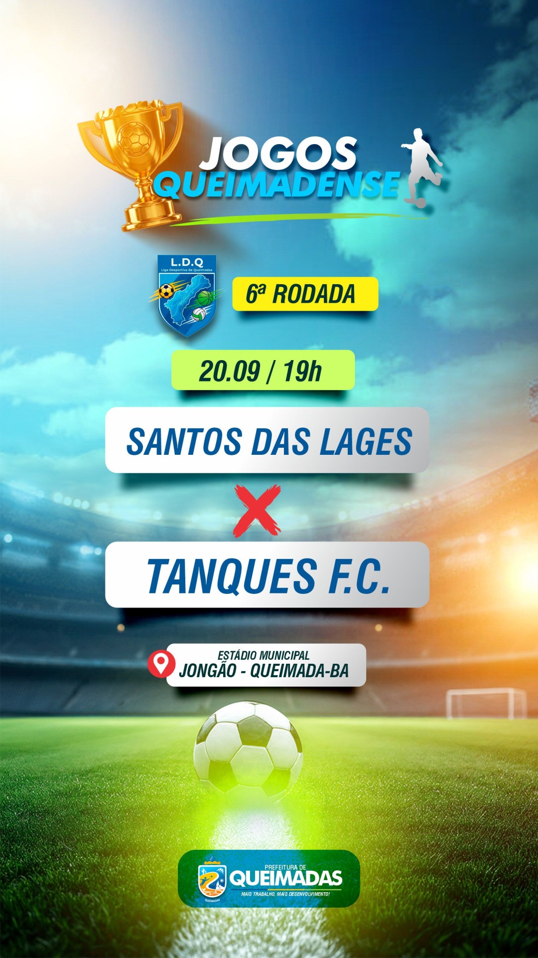 Final de Semana de bola rolando no Campeonato Queimadense 2025: CONFIRA A PROGRAMAÇÃO do sábado e domingo