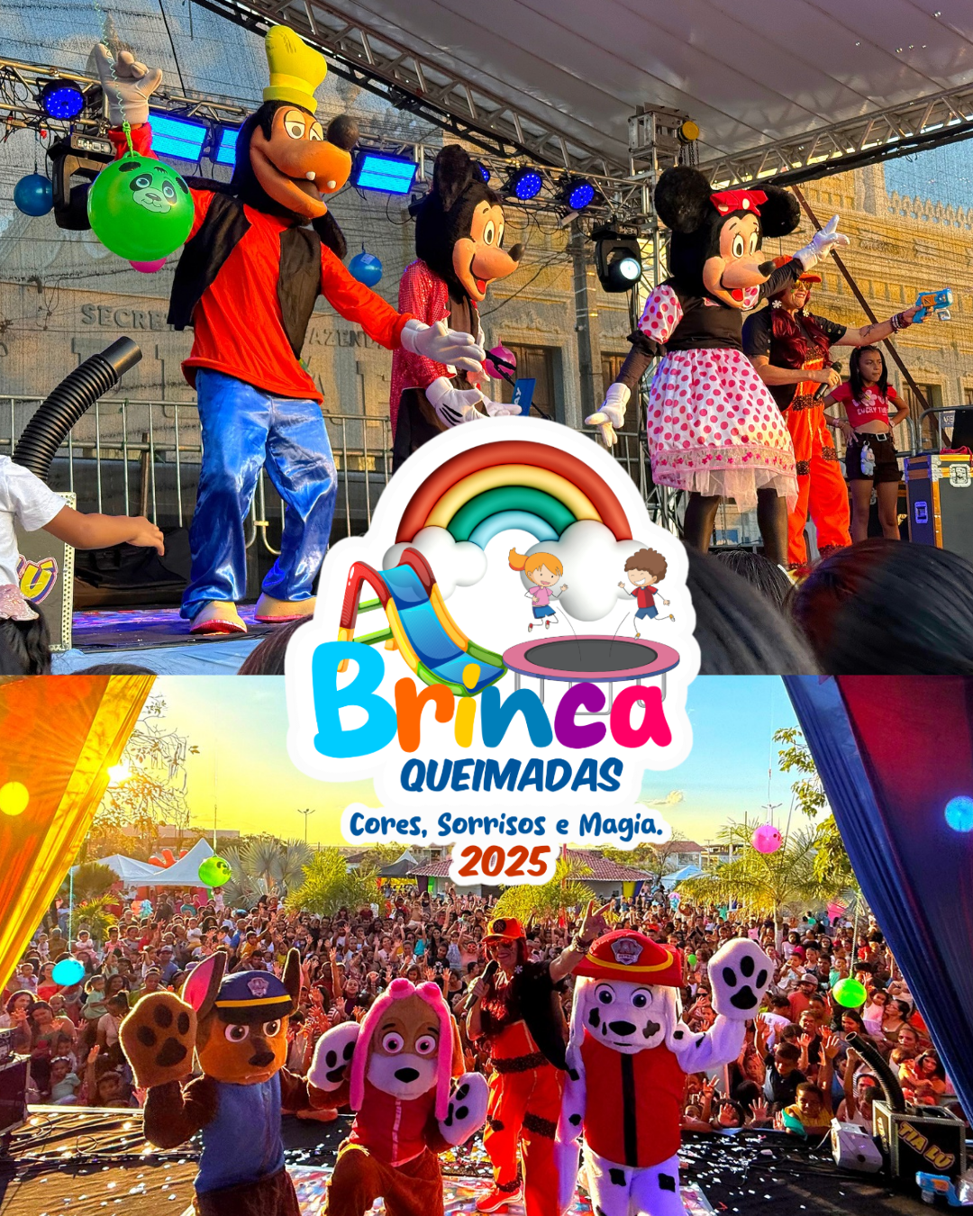 Brinca Queimadas 2025 encanta e reúne centenas de famílias em celebração à Semana da Criança