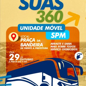 SUAS 360 - terá Unidade Móvel da SPM e diversos serviços de Assistência Social e Saúde para população em Queimadas!