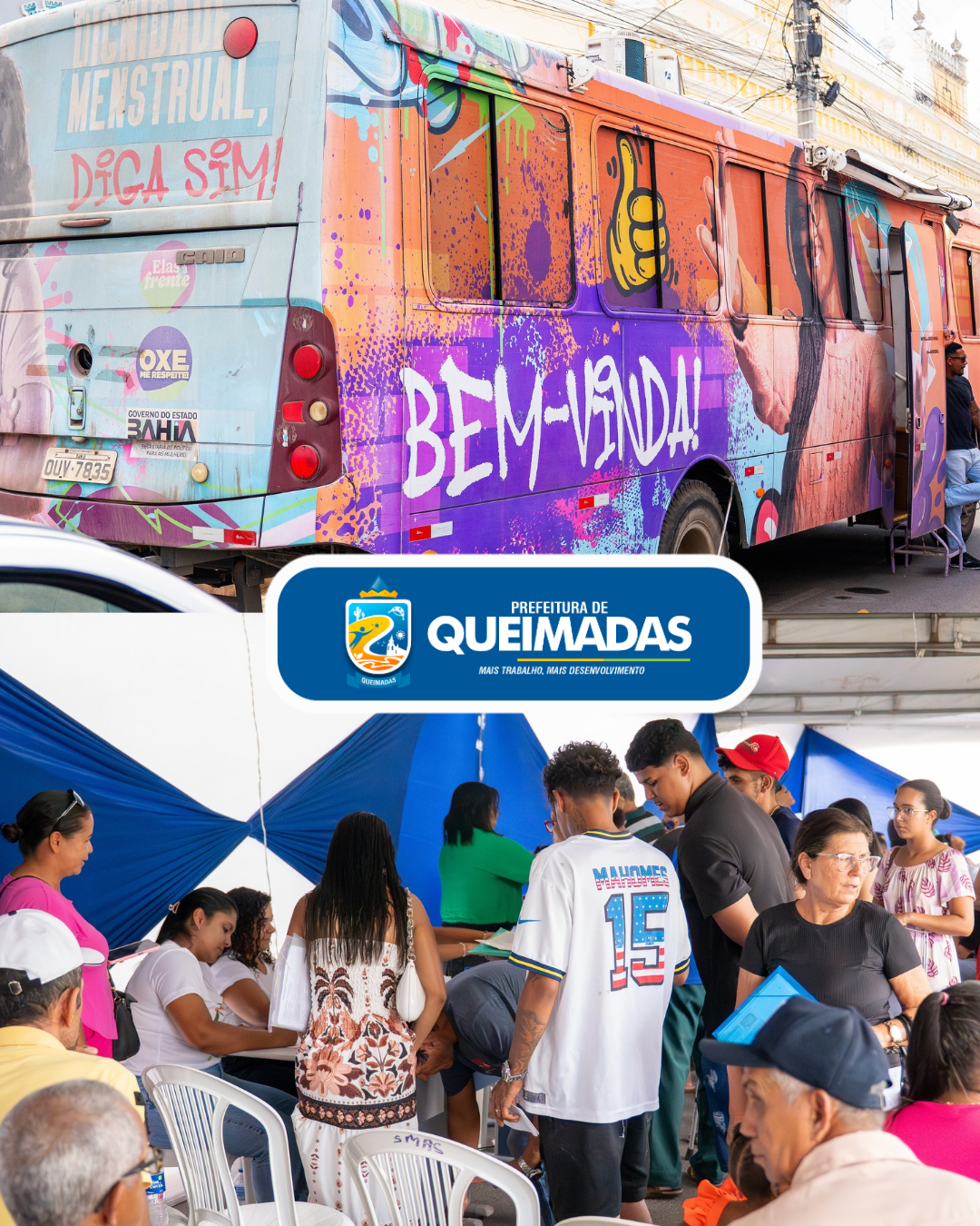 SUAS 360 leva serviços de Assistência Social e Saúde para a população de Queimadas com grande participação da comunidade