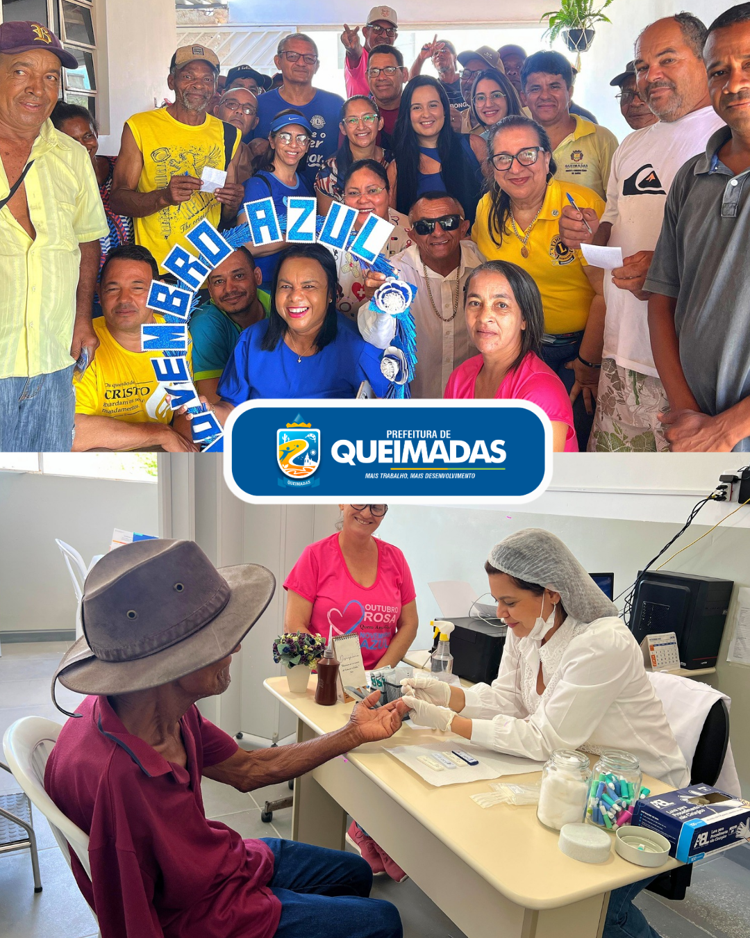 Novembro Azul: Secretaria de Saúde segue realizando cronograma especial de atividades voltadas à prevenção do câncer de próstata na sede e zona rural