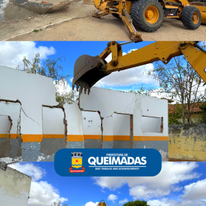 Prefeitura de Queimadas inicia reconstrução do PSF do Povoado Gregório com Recursos Próprios