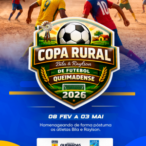 A Copa Rural de Futebol Queimadense 2026 começa neste domingo (08/02) - CONFIRA OS JOGOS DA PRIMEIRA RODADA
